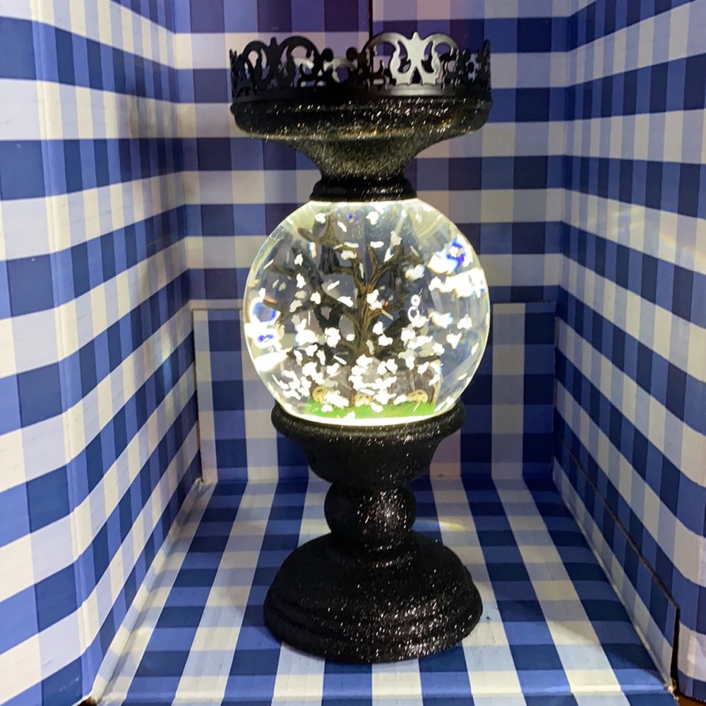 Bath and Body Works Water Globe Cemetery Pedestal